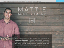 Tablet Screenshot of mattiemontgomery.com